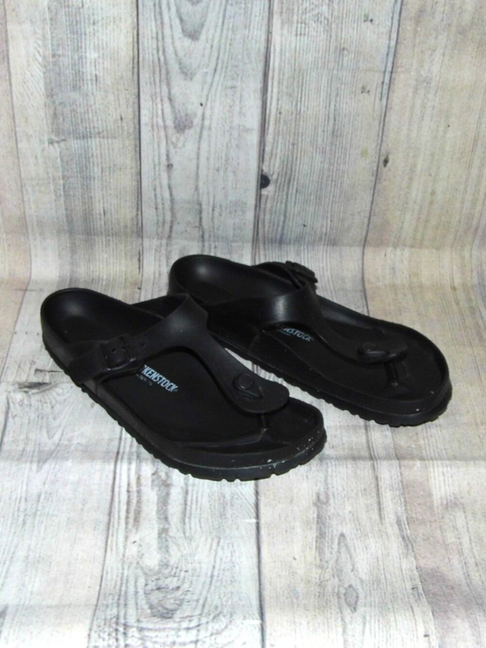 BIRKENSTOCK Gizeh Eva Black Sandals Womens Size 10 (EU 41)